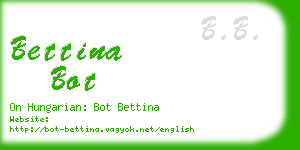 bettina bot business card